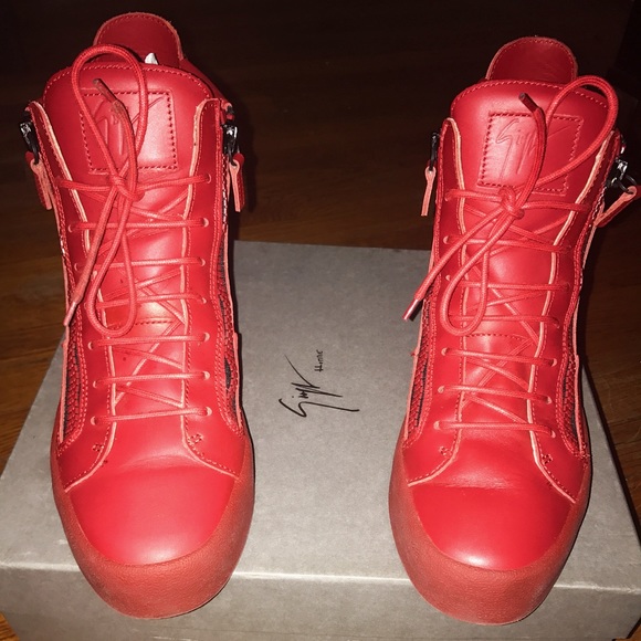 Giuseppe Zanotti doublezip hightop leather sneaker - Picture 3 of 6